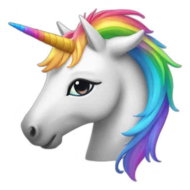 Licorne vomi arc-en-ciel sticker
