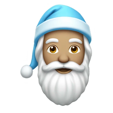 Light blue santa sticker