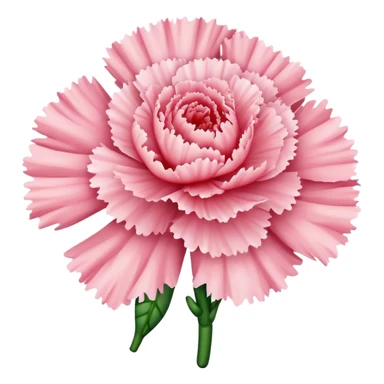  Shell Pink carnations  sticker