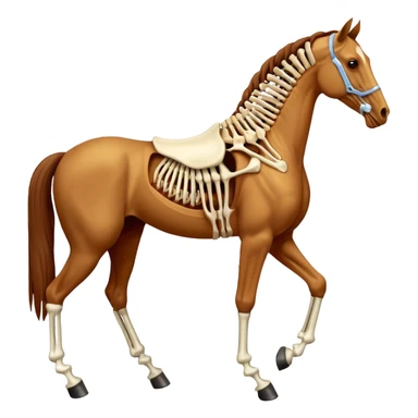 Horse anatomy sticker