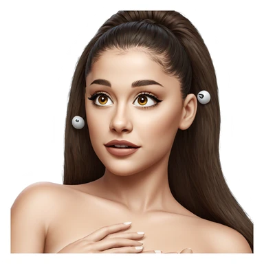 realistic nude portrait of girl sticker