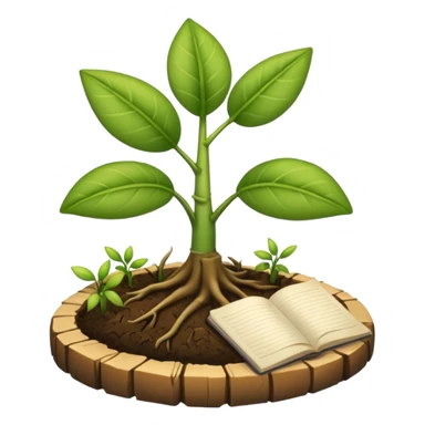 observation log with records about plant. Transparent background sticker