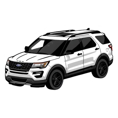 Ford Explorer SUV sticker