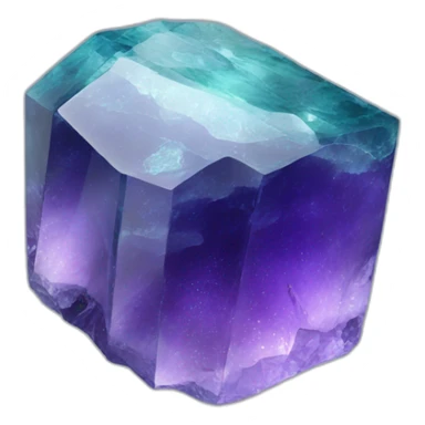 Fluorite crystal sticker