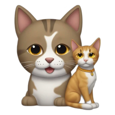 GATO Y PERRA sticker