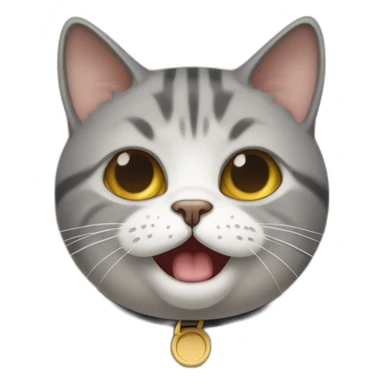 Sneezing crazy British short hair cat sticker