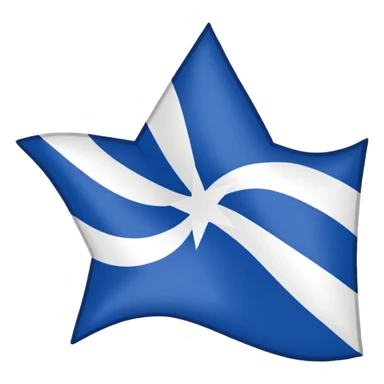 Create emoji bandeira do Pará Red background, wide white diagonal stripe top-left to bottom-right, blue five-pointed star centered on the stripe. Clean and symmetrical. sticker