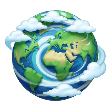 simple planet earth sticker