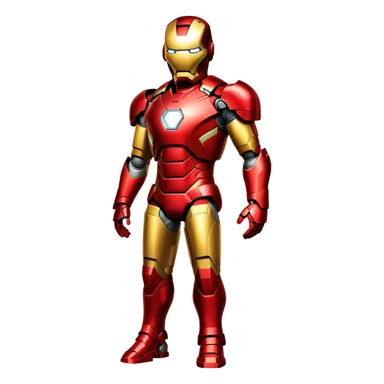 iron man superhero red and gold armor sticker