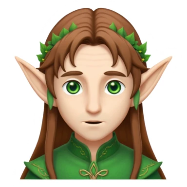 male elf with long ears sticker