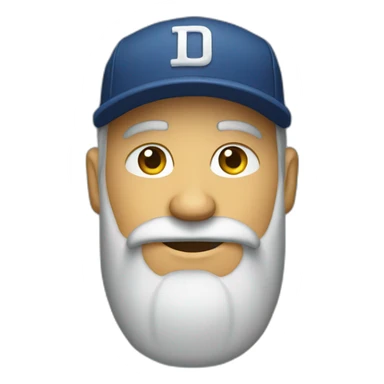 bearded man in cap sticker