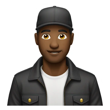 Hombre mulato con gorra  sticker