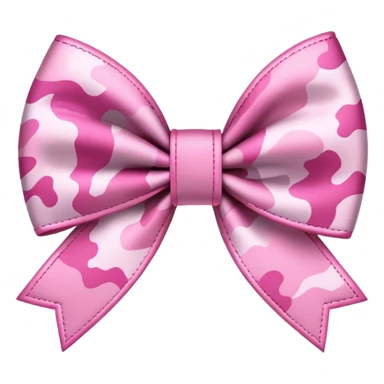 pink camo bow sticker