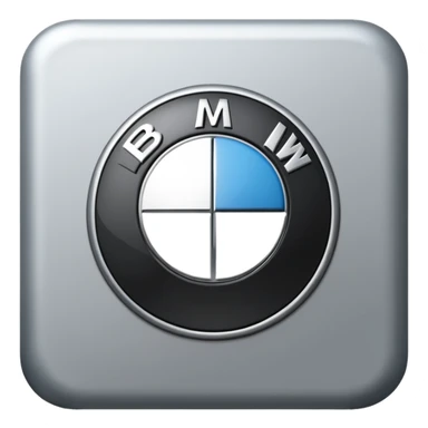 BMW emoji logo in grey color  sticker