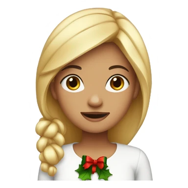 Christmas girl sticker