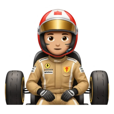 drifting car with tires smoke and a driver with a f1 helmet into the cr sticker