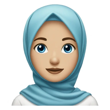 hijab girl blue eyes  sticker