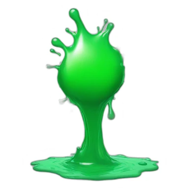 Green splash sticker