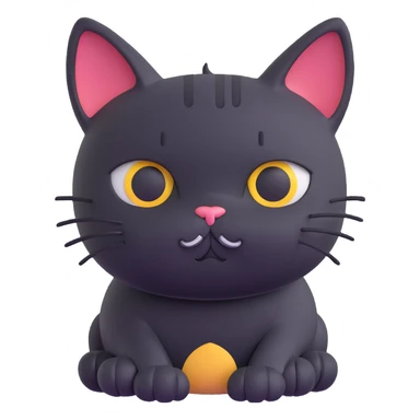 sad cat with teary eyes sticker