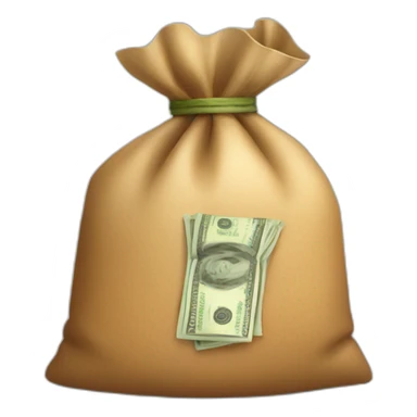 cash in bag sticker