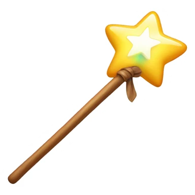 Magic wand in hand sticker