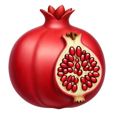 Opened pomegranate  sticker