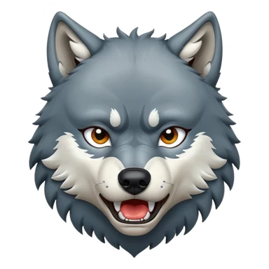wolf crying with muscles  sticker