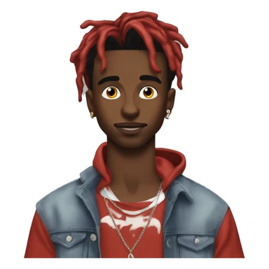Playboi carti red hair sticker