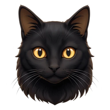 Solin wäre ein Kater mit nachtschwarzem, glänzendem Fell, kräftig gebaut und zugleich von seltener Eleganz. Sein Blick – tief und warm – scheint in die Seele zu führen, während seine Bewegung lautlos ist wie ein Schatten, der sich still an die Seite schmiegt.ihn nichts auf der Welt erschüttern. sticker