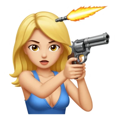 erotic gunfire sticker