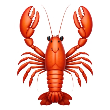 White lobster  sticker