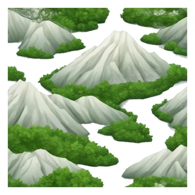 mountain river sticker