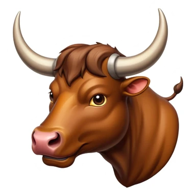 horns bull sticker