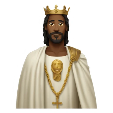 Black Jesus king sticker