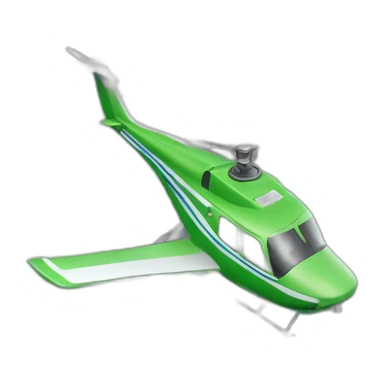 Élicoptère sur route sticker