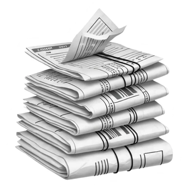 Stack of receipts sticker