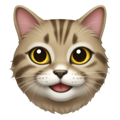 persa cat smilling sticker