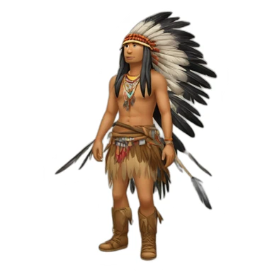 apache-avec-des-plumes sticker