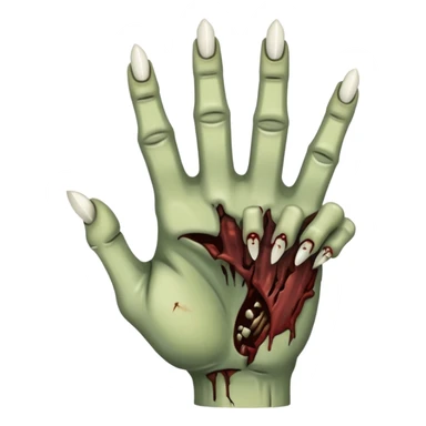 zombie middle finger sticker