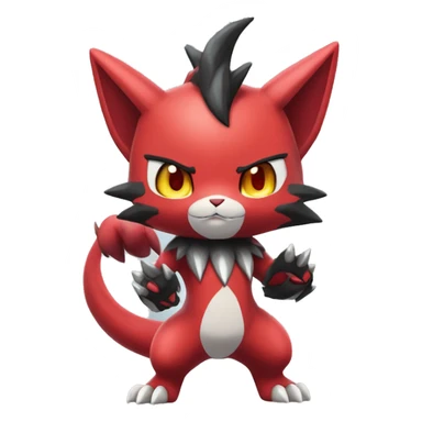  Kawaii Edgy Cool Beautiful Guilmon-Torracat-Zoroark full body sticker