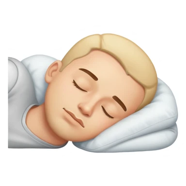 Men sleeping sticker