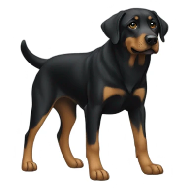 labrador crossed with beauceron sticker