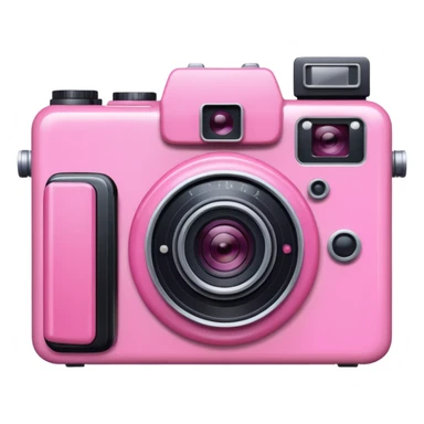 copy and paste pink camera sticker