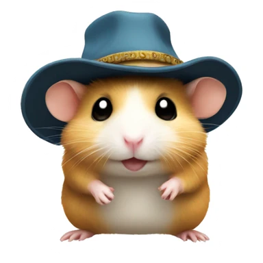 Hamster in a Ushaka hat sticker