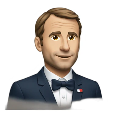 macron a la montagne sticker