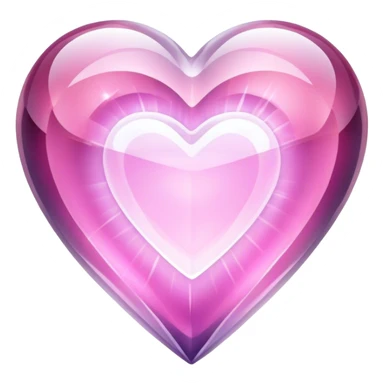 crystal heart sticker