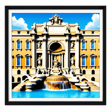 Trevi Fountain sticker
