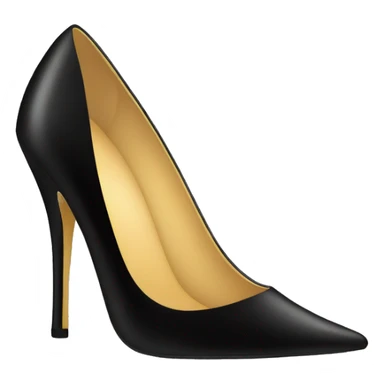 Black high heel shoe sticker