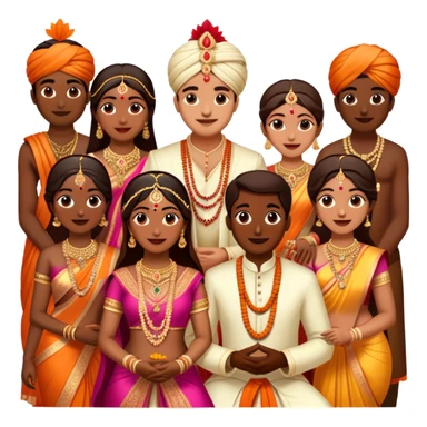 indian wedding sticker