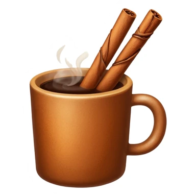 cinnamon stick with a cup of coffee sticker